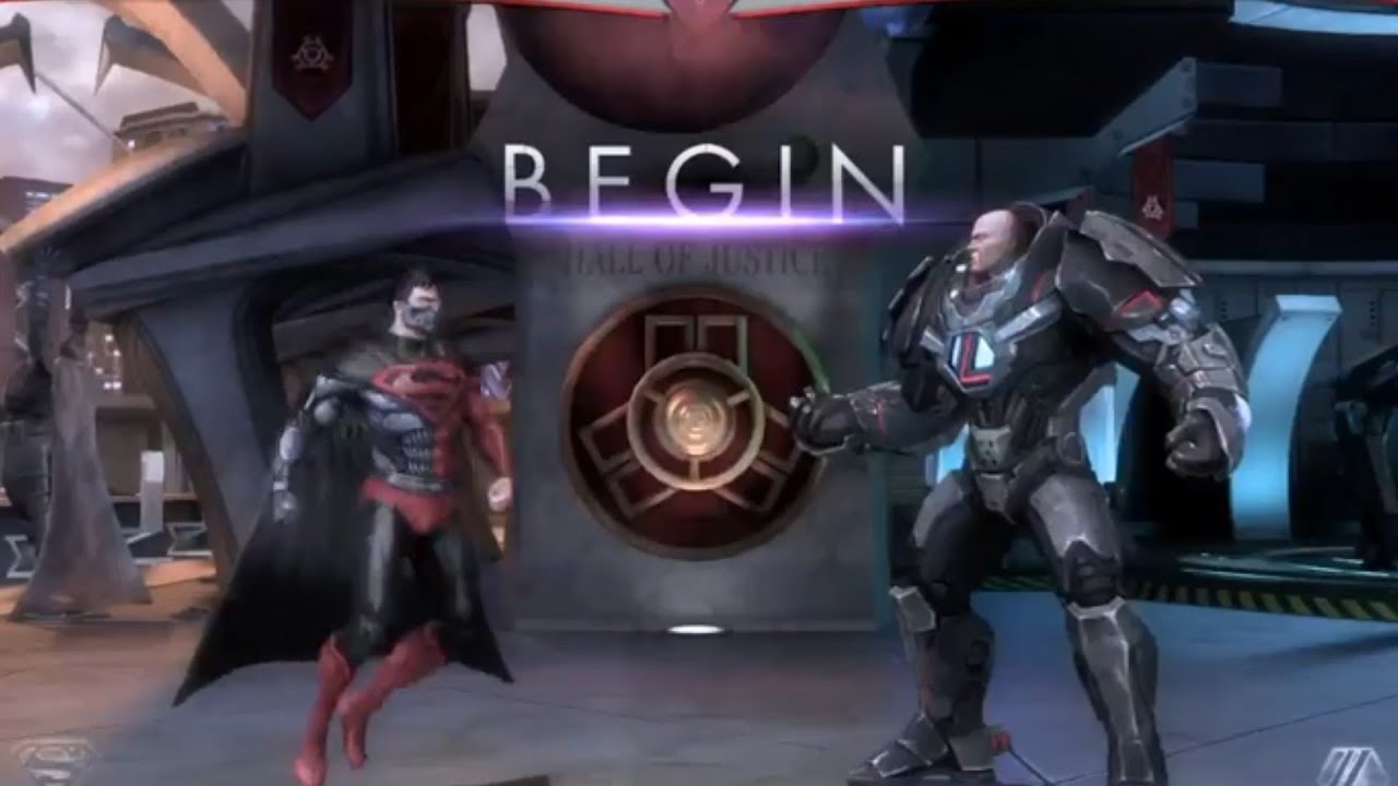 Injustice: Gods Among Us Ultimate Edition Cyborg Superman VS Insurgency Lex Luthor In A Single Fight