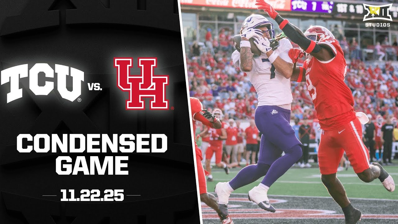 TCU vs. #23 Houston Condensed Game | 2025 Big 12 Football