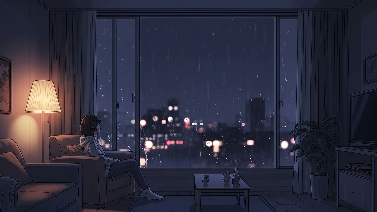 Late Night Lofi 🌙 Rainy City Vibes | Chill Beats to Relax, Study & Sleep