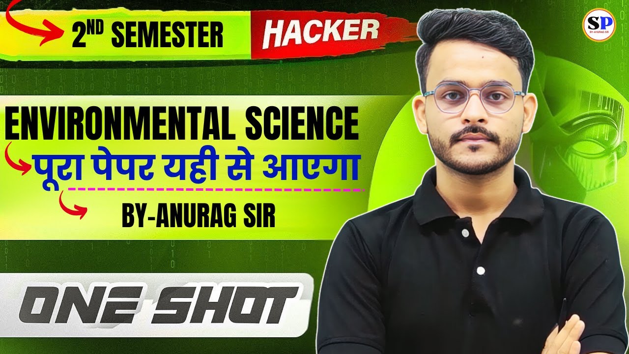 🔥Environmental Science || Complete Syllabus || बिना देखे मत जाना पेपर देने  || By-Anurag sir