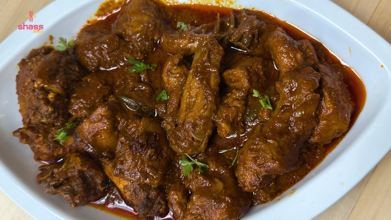 Easy Chicken Curry | Simple Chicken Curry | Chicken Curry Without Coconut | SHASS WORLD 416