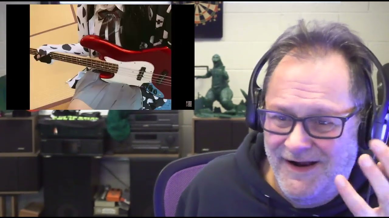 Dave M Reacts to Fami Alien Alien Bass Cover Reaction #lovebites #fami