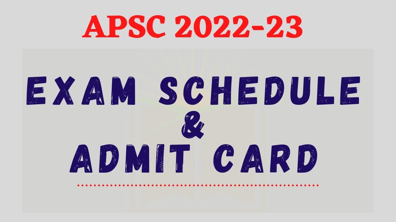 APSC prelims 2023 new notification