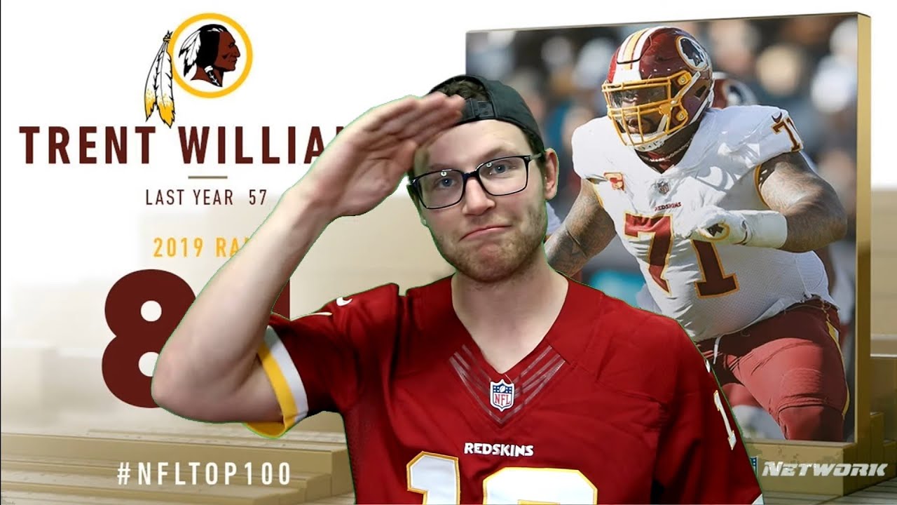 Rugby Player Reacts to TRENT WILLIAMS (OT, Redskins) #81 The NFL's Top 100 Players of 2019!