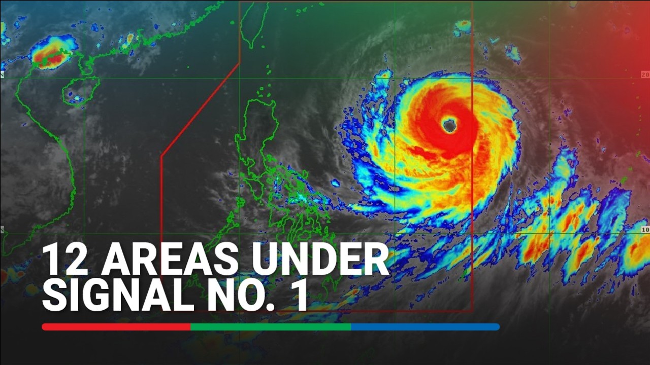 Super Typhoon #IndayPH: 12 areas under Signal No. 1 | ABS-CBN News