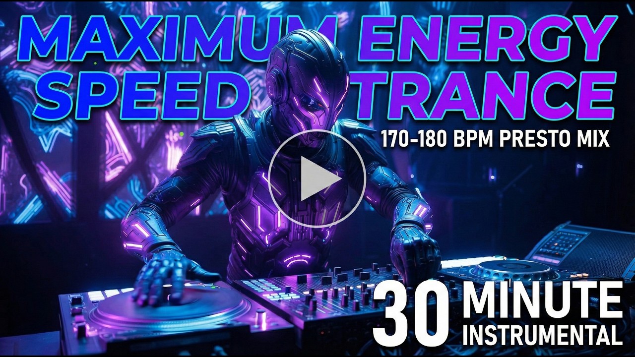 MAXIMUM ENERGY Speed Trance Mix [170-180 BPM] 🚀 30 Minute Instrumental EDM | Beatler EDM