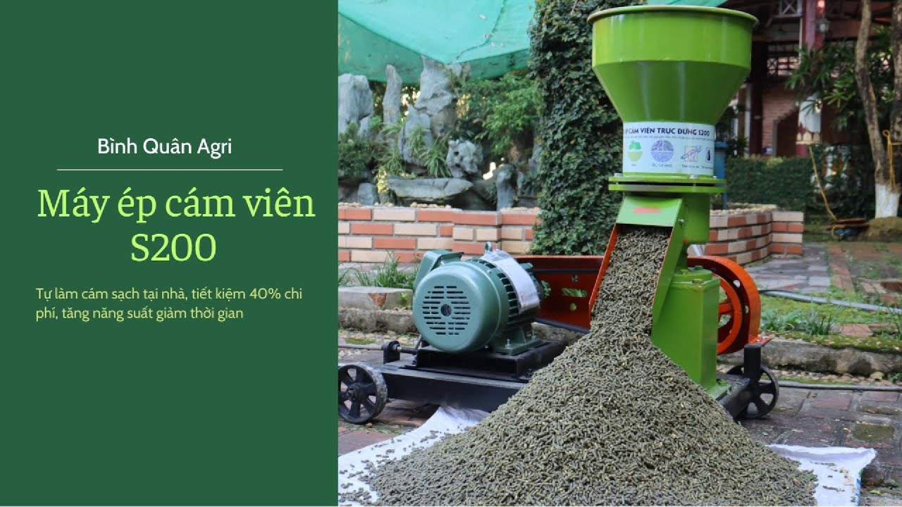 Máy Ép Cám Viên S200 Cho Trang Trại Chăn Nuôi Vừa Và Nhỏ