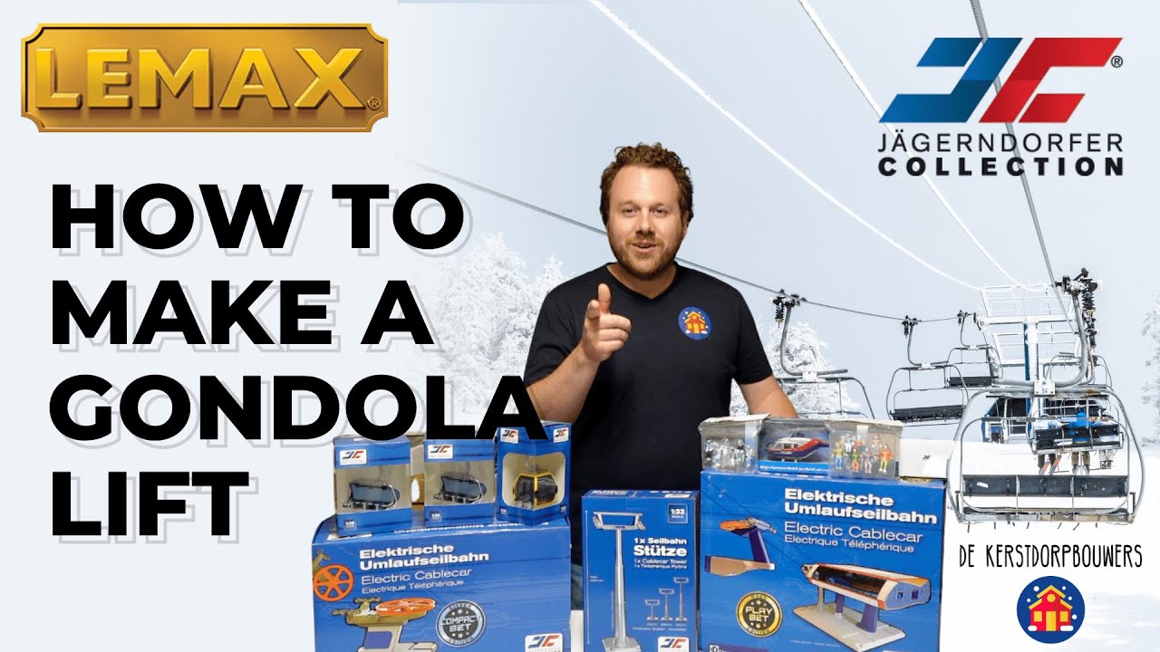 How to make a gondola lift - How to kabelbaan maken - Lemax