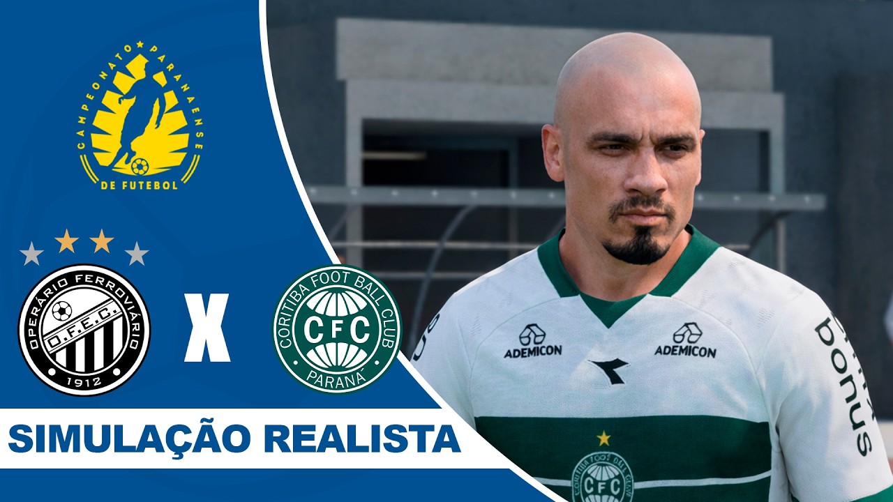 OPERÁRIO X CORITIBA | Campeonato Paranaense 2026 | Simulação Realista
