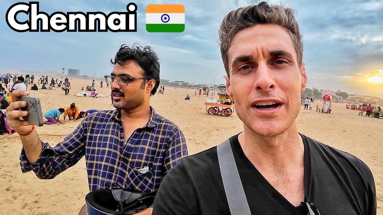 I Didn't Expect This at India's Longest Beach (Marina Beach Chennai) 🇮🇳
