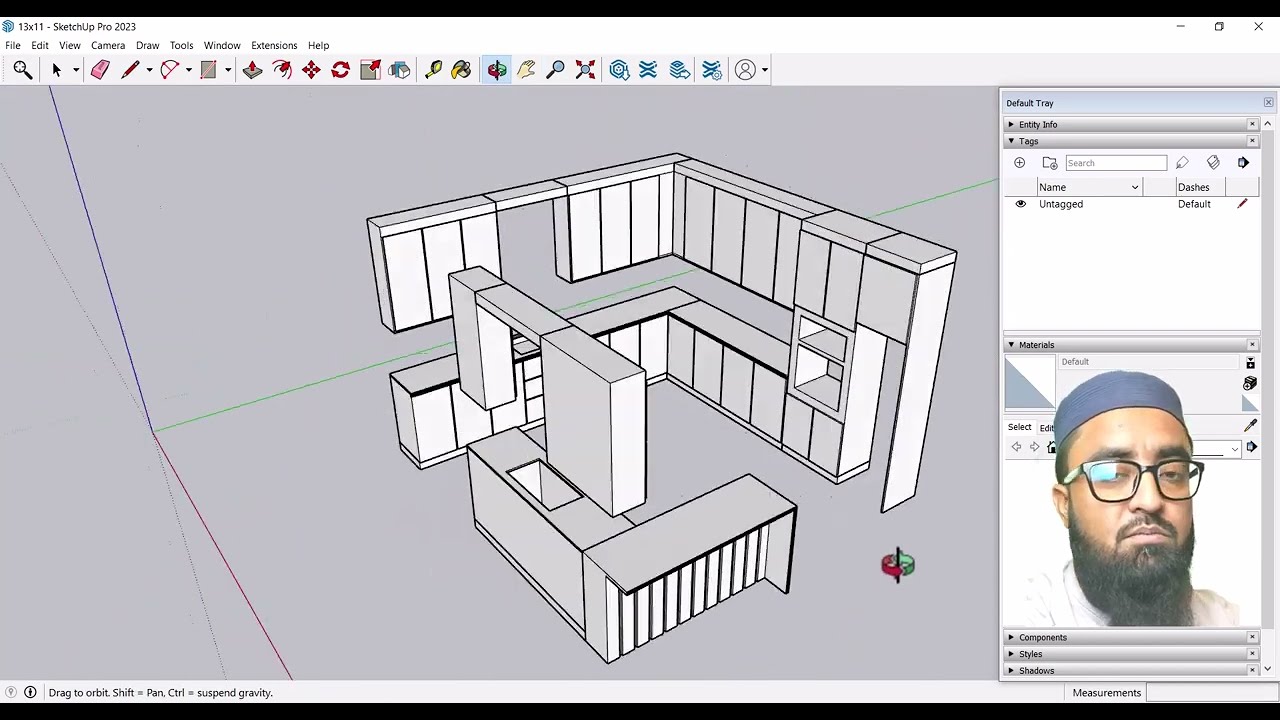 How To Make 3D Kitchen Modle In SketchUp and coohom