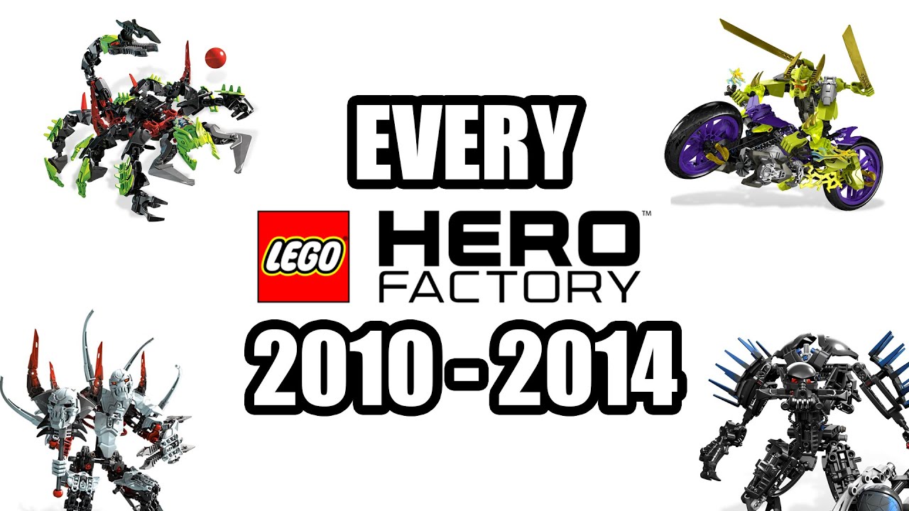 EVERY LEGO HERO FACTORY SET 2010 – 2014 (LEGO HERO FACTORY EVOLUTION)