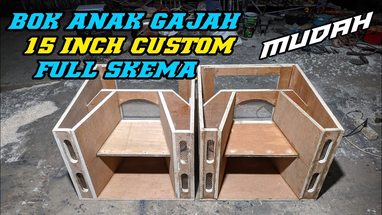 SKEMA BOX ANAK GAJAHAN 15 INCH #boxspeaker #boxgajahan #caramembuat