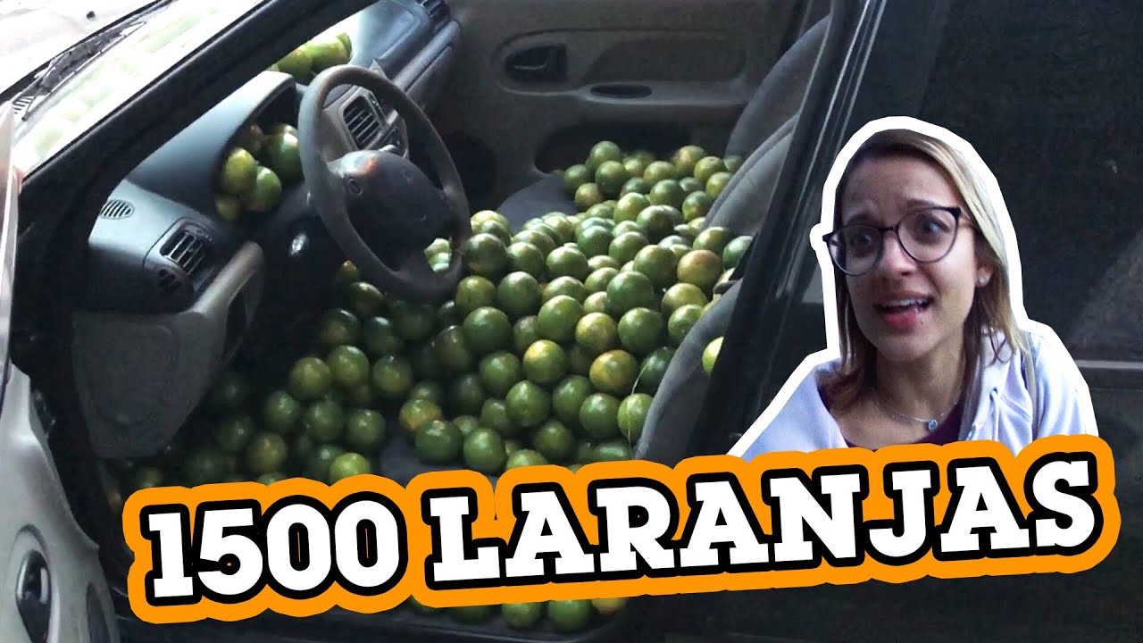 ENCHI O CARRO DA FU COM 1500 LARANJAS!!