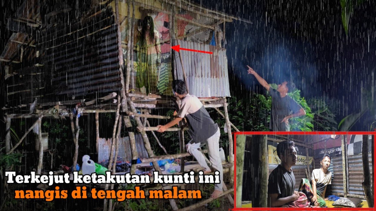 CAMPING DIGUYUR HUJAN DERAS HOROR, TIBA TIBA ADA SUARA TANGISAN DI TENGAH MALAM, TERNYATA SOSOK INI!