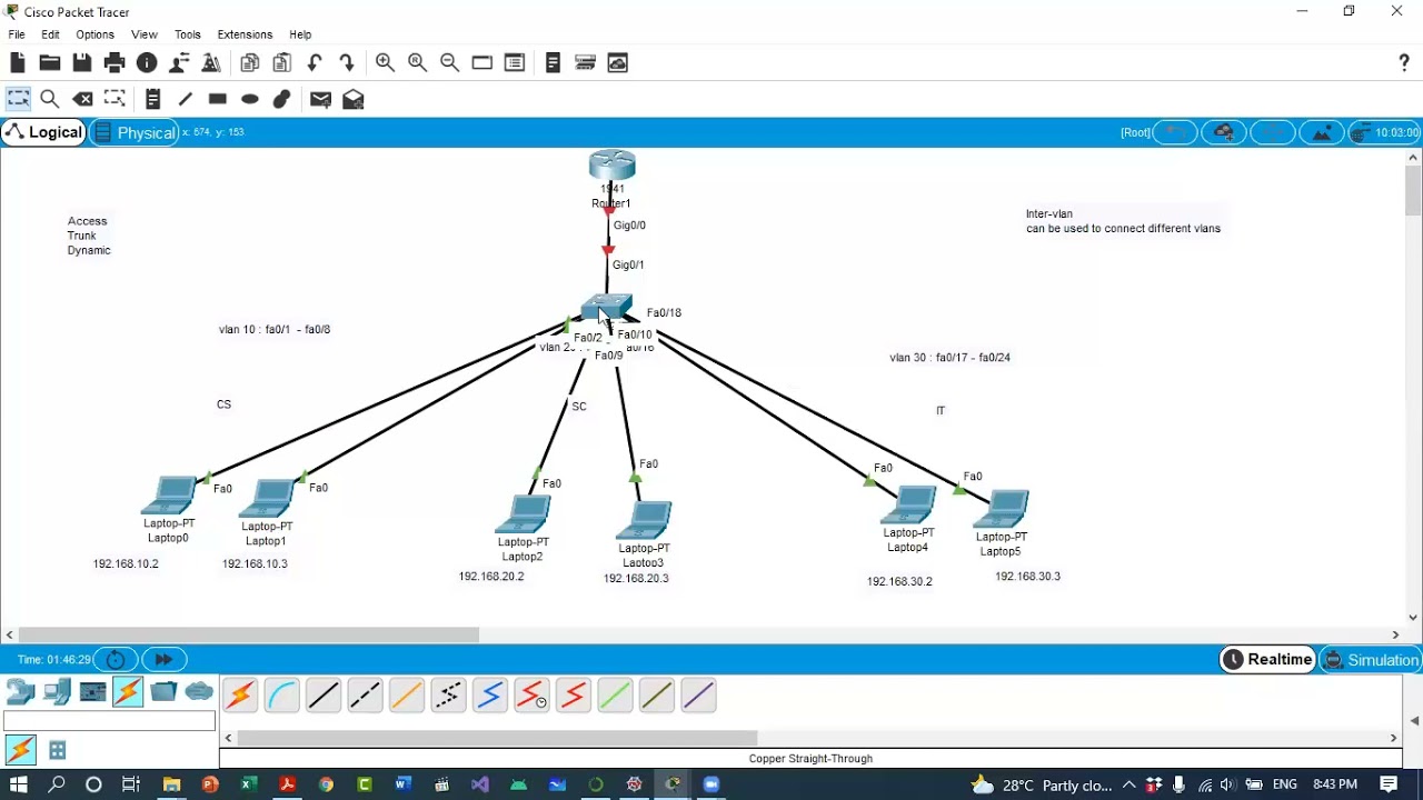 Inter-VLAN configuration