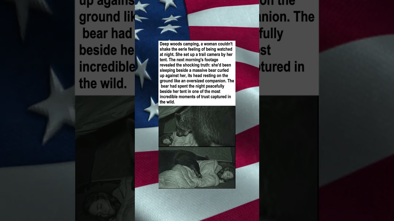 Woman Unknowingly Cuddled Wild Bear