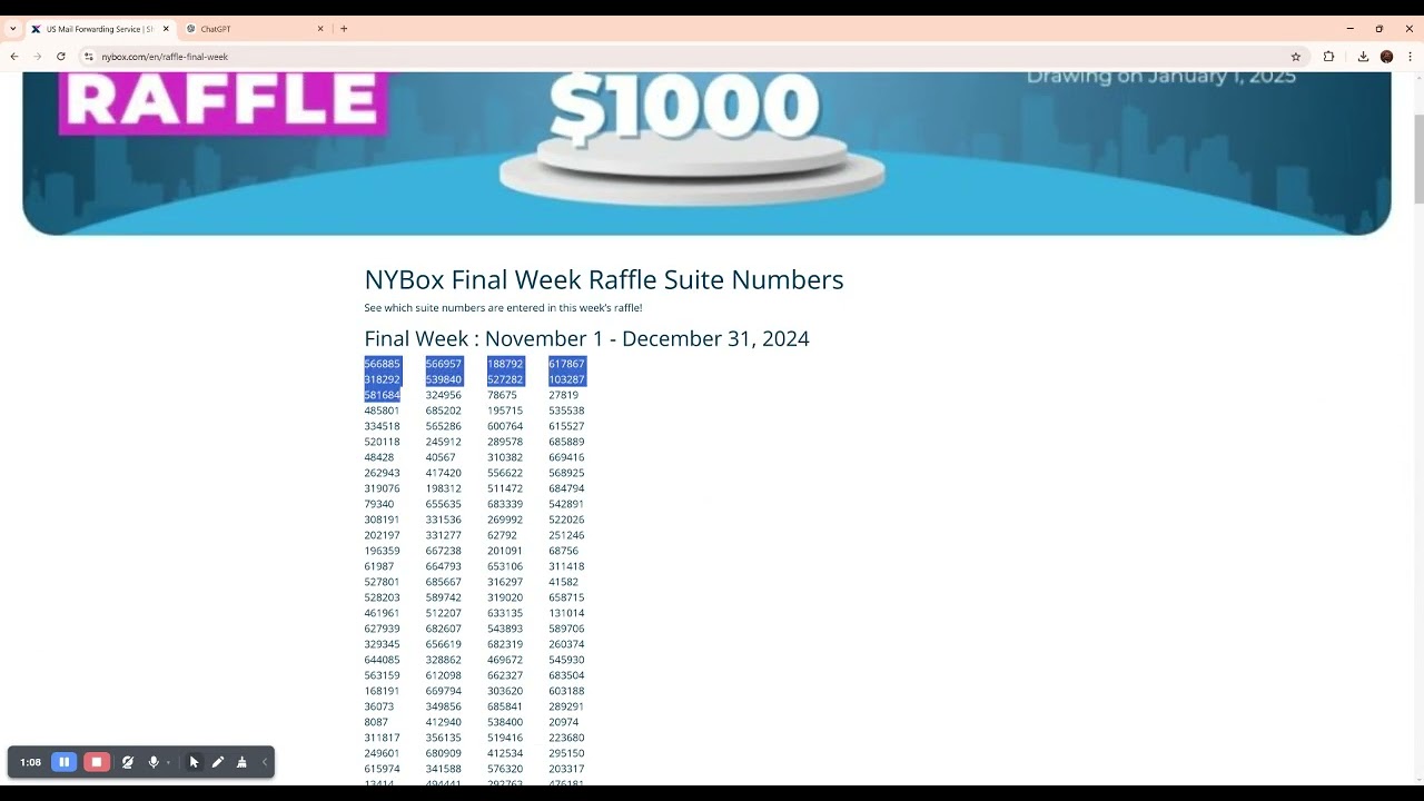 🎉 NYBox Raffle &ndash; Final Week Winners Announcement! 🎊