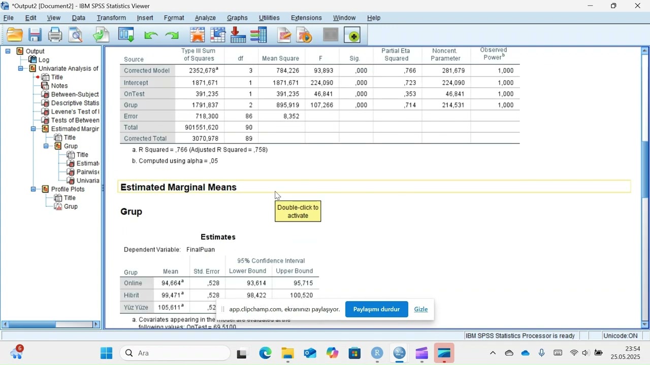 Tüm Yönleriyle ANCOVA Analizi-R ve SPSS Uygulamalı
