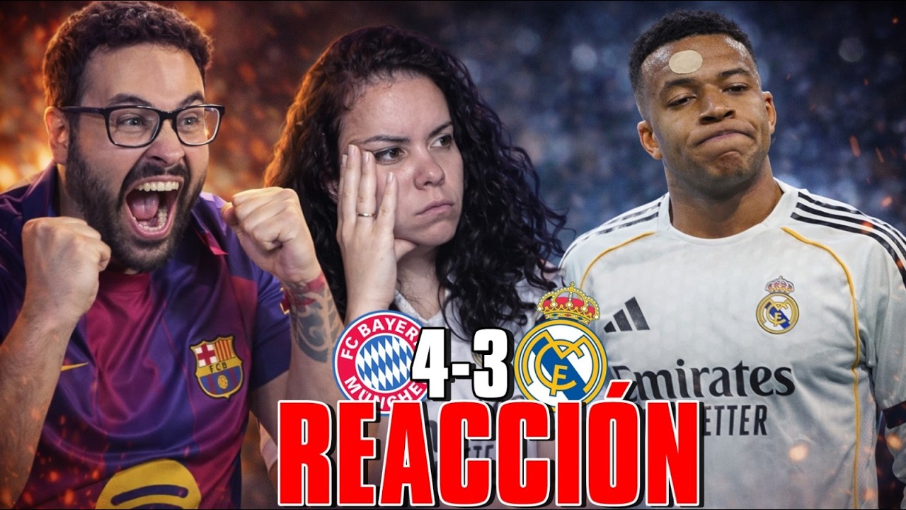 MADRIDISTA REACCIONA al BAYERN 4-3 R.MADRID con mi MARIDO CUL&Eacute; &iexcl;ELIMINADOS de CHAMPIONS!