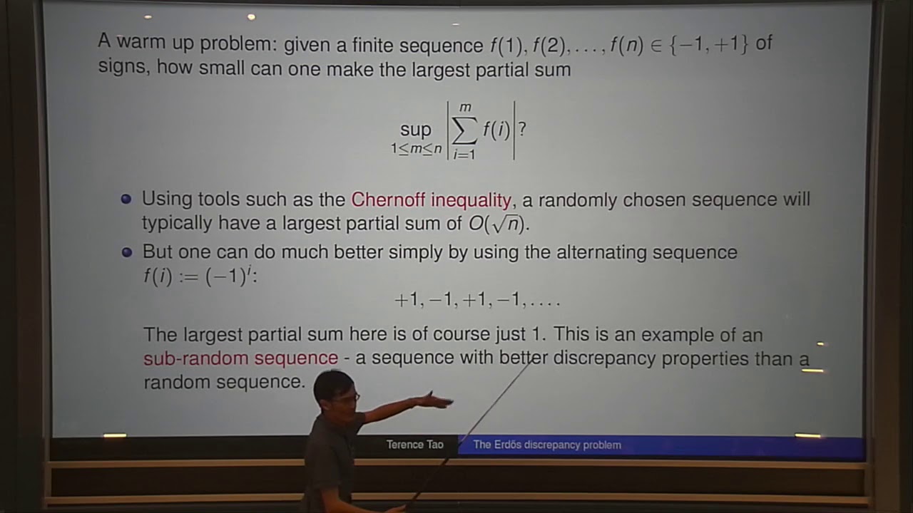 Terence Tao - The Erdős Discrepancy Problem (October 18, 2017)