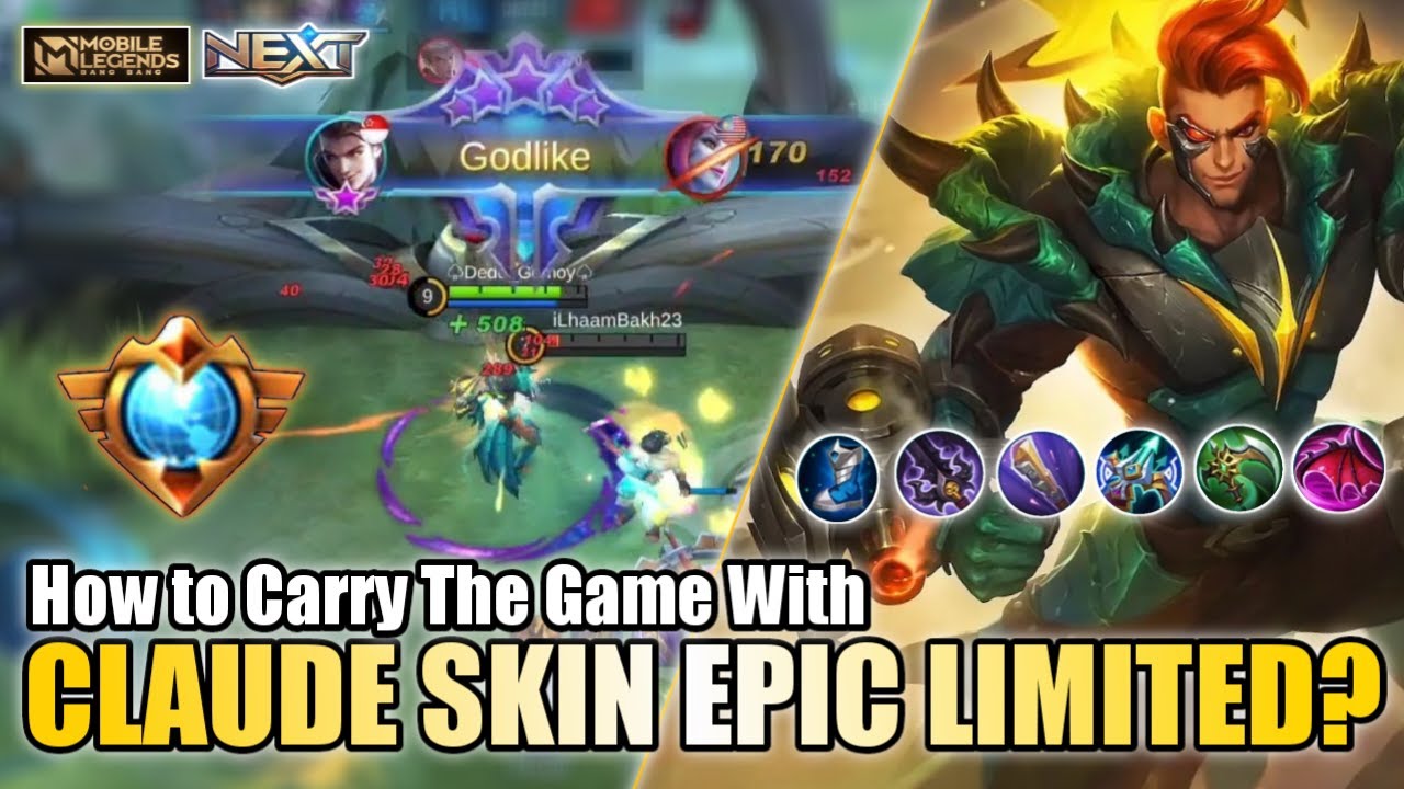 LEONARD MAIN CLAUDE PAKE SKIN EPIC LIMITED? AUTO JADI KANG GOCEK! | Gameplay Claude Mobile Legends