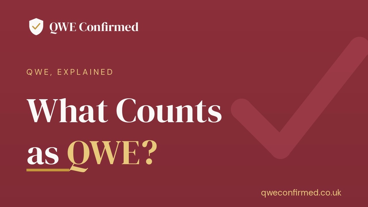 What Counts as Qualifying Work Experience (QWE) for the SQE?