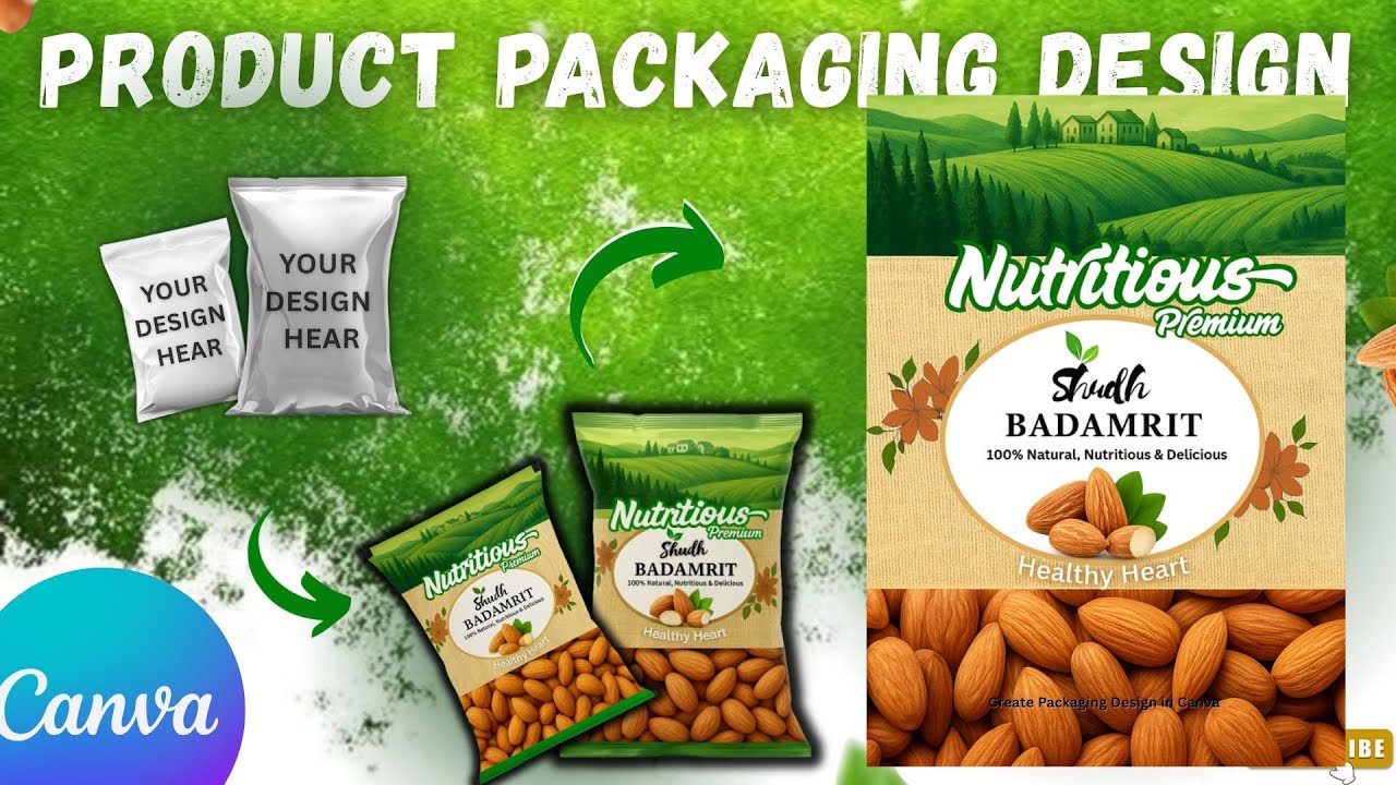 How to Make Product Packaging Design in Canva Using AI | Step-by-Step Tutorial 2025