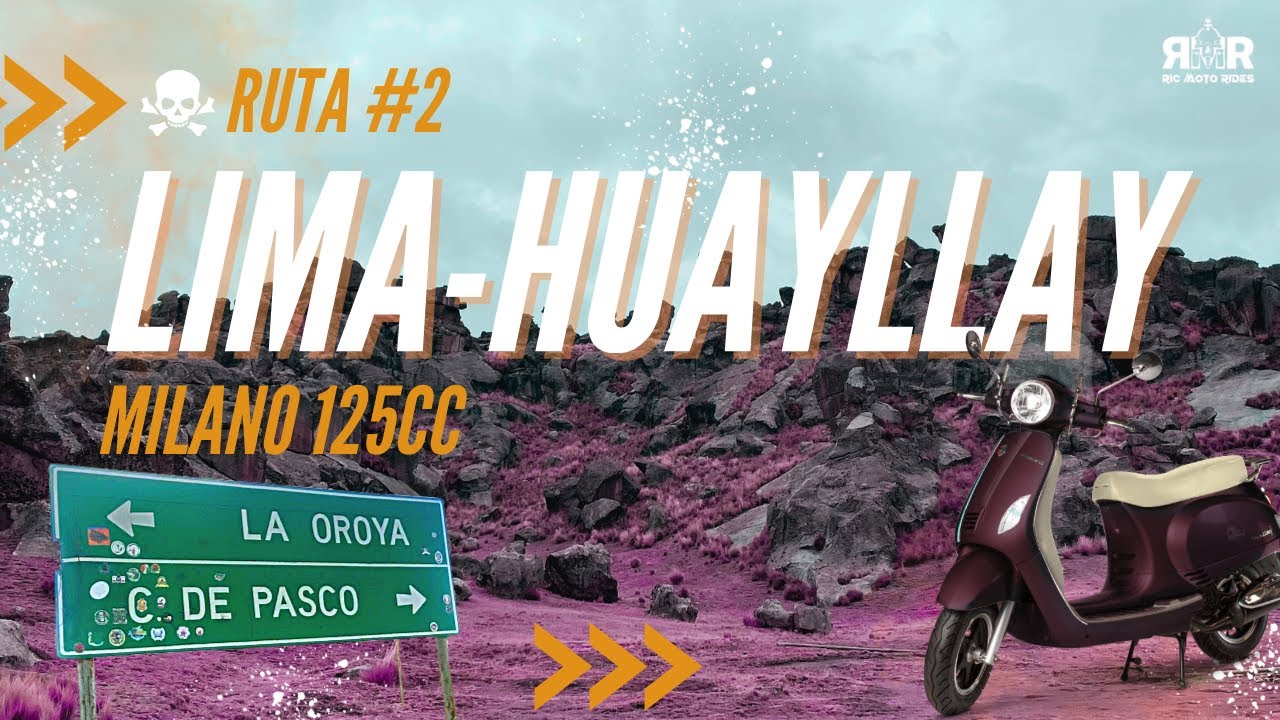 HUAYLLAY 2024 en moto (Moto scooter MILANO 125cc ) 🛵🏔️🇵🇪