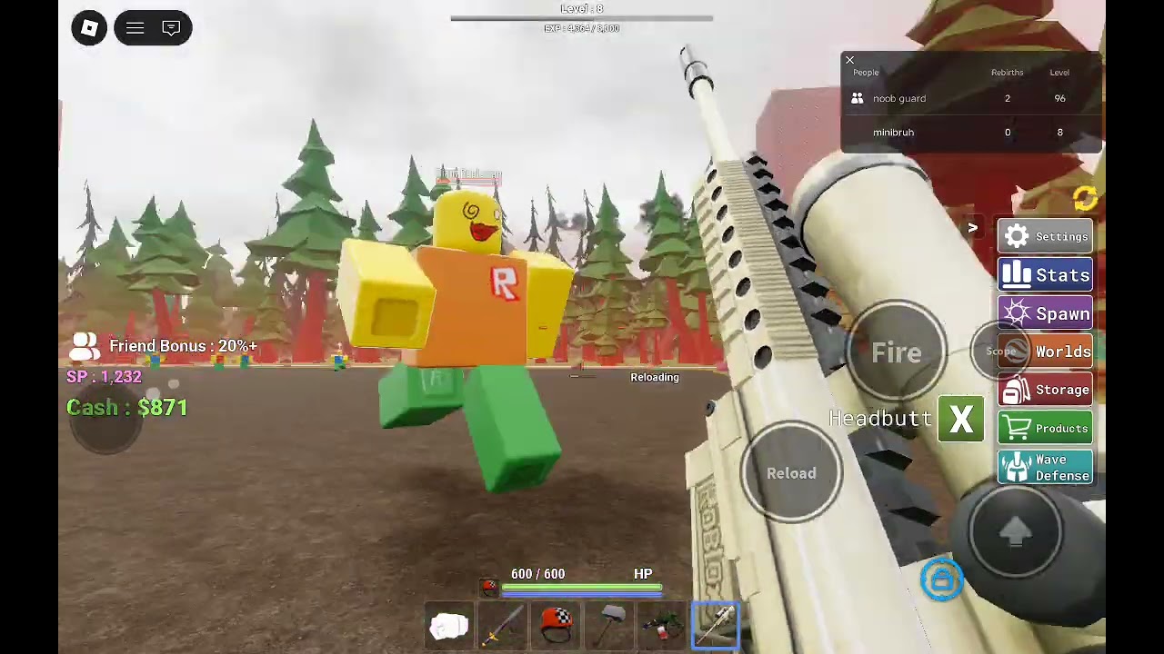 Beat the robloxians