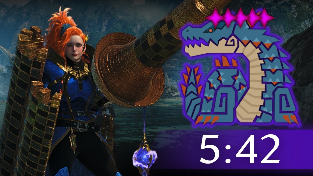 5★ Tempered Lagiacrus | Lance Solo | 05'42''22 - MHWilds (PC)