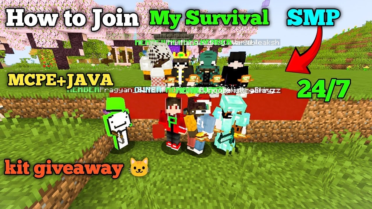 Best Free Survival SMP Server 2026 🔥 | Minecraft Java + Bedrock | 24/7 Online | Anyone Can Join 🤯