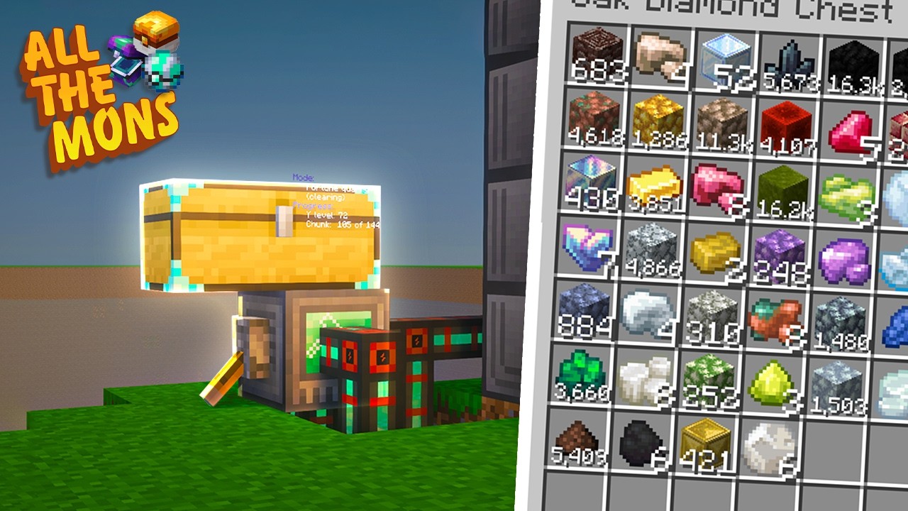 This Quarry is INSANE!! - AllTheMons Modded Minecraft (#5)
