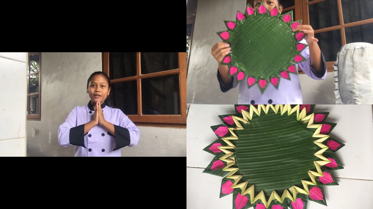 CARA MEMBUAT LIPATAN DAUN TUMPENG