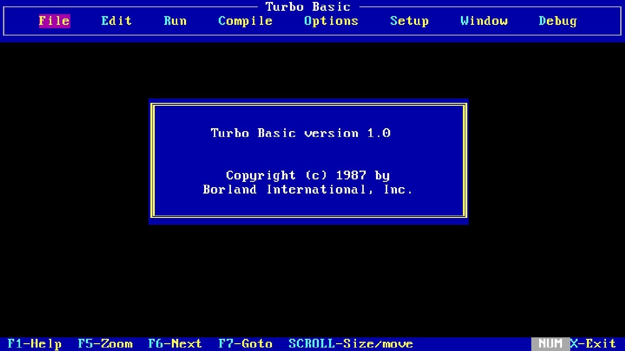 Borland Turbo Basic v1.0