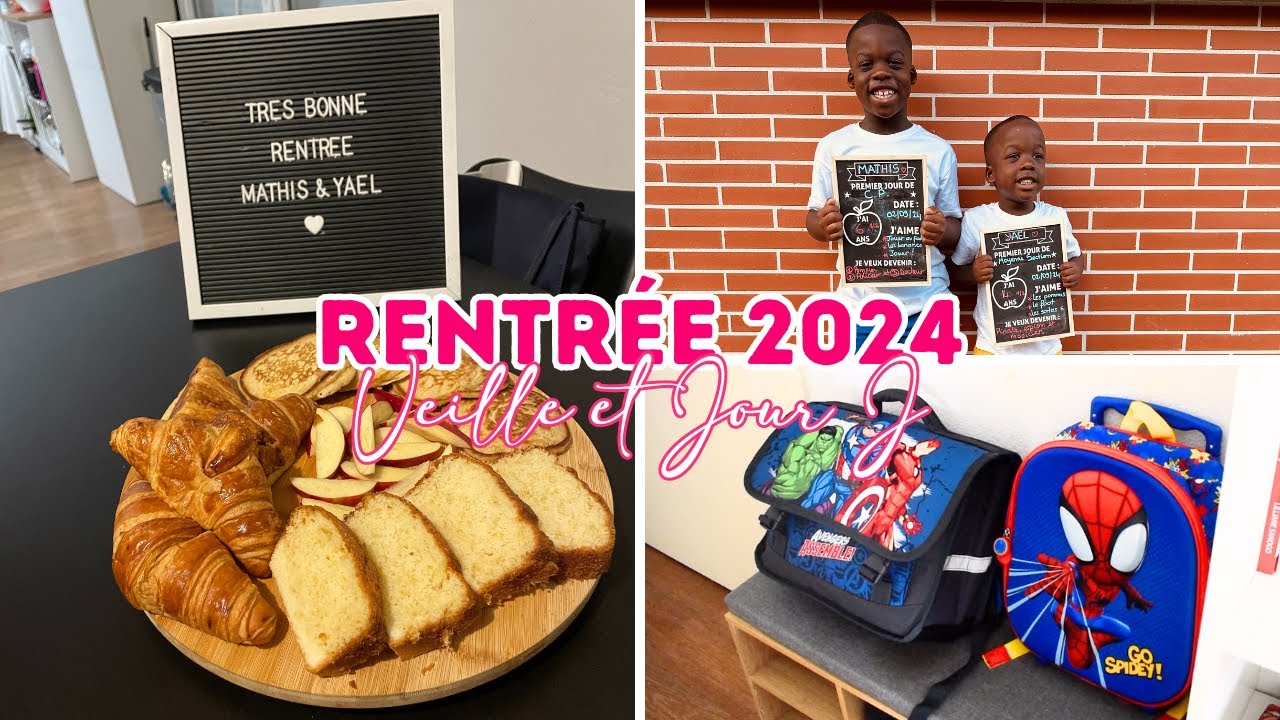 C'EST LA RENTRÉE 🍎📚 | Veille et jour de rentrée + derniers préparatifs ✏️