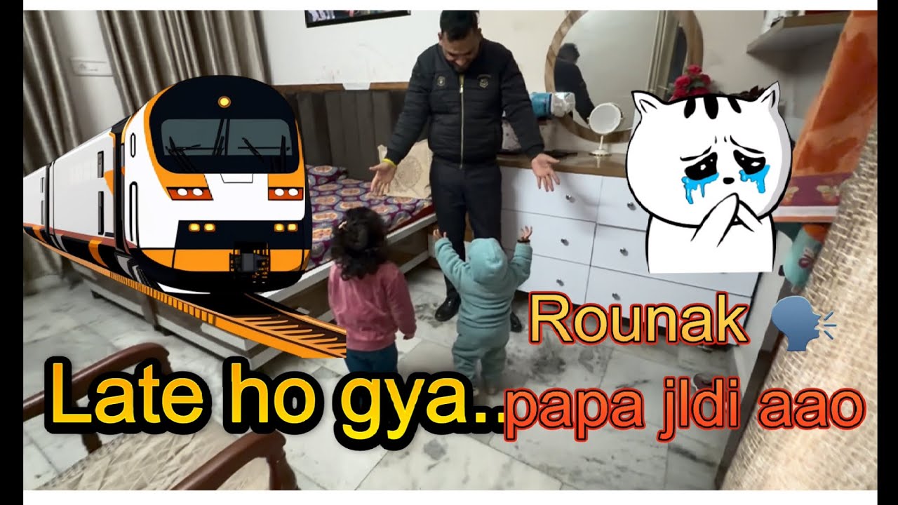 Why Sahil late for train 🚆 the big reason… Bacheya da te bahana hai apa te train ch jana hai | RJMom