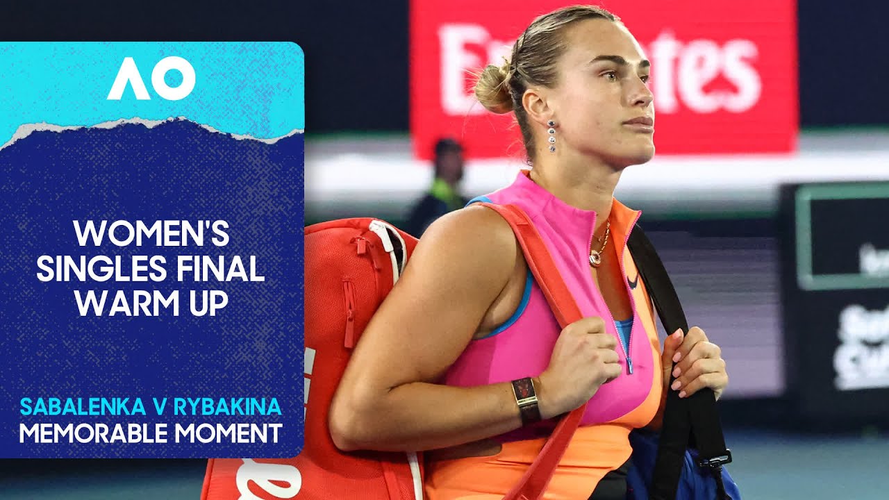 Women's Singles Final Walk-On/Warm Up | Aryna Sabalenka v Elena Rybakina | Australian Open 2026