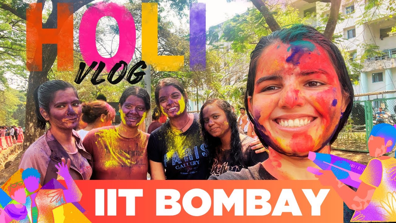 Holi celebration at IIT Bombay