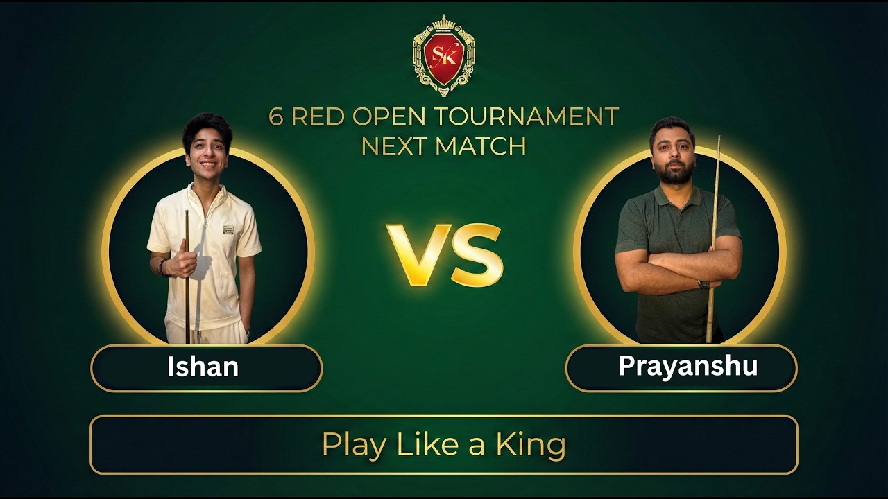 Snooker King 6 Ball Open Tournament | LIVE MATCH | DAY 2 TABLE 1 (8:00 PM Match)