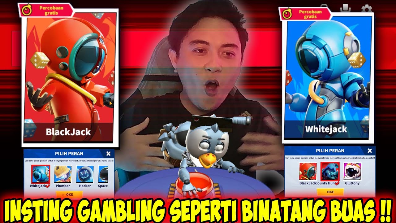 WHITEJACK VS BLACKJACK ADU MEKANIK YOUTUBER DALAM MENEBAK ROLE !! Super Sus Indonesia