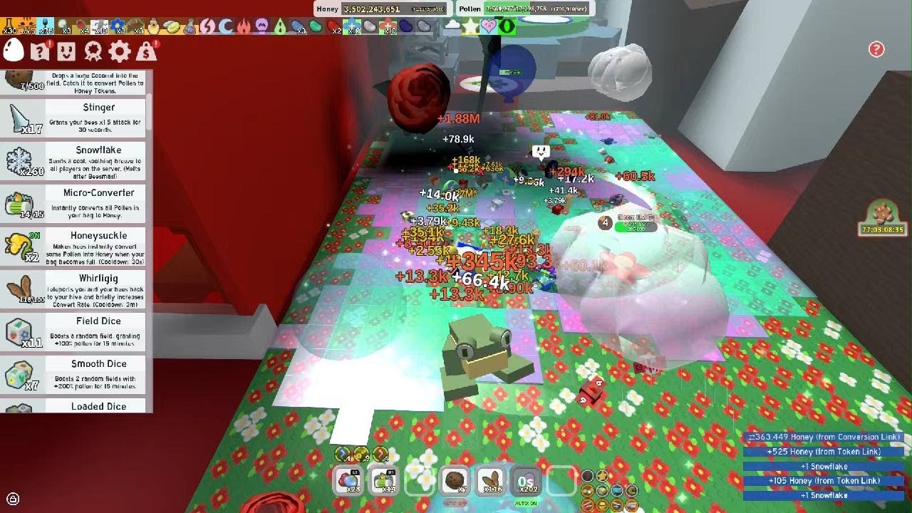 Playing Bee Swarm Simulator again to try and complete beemas