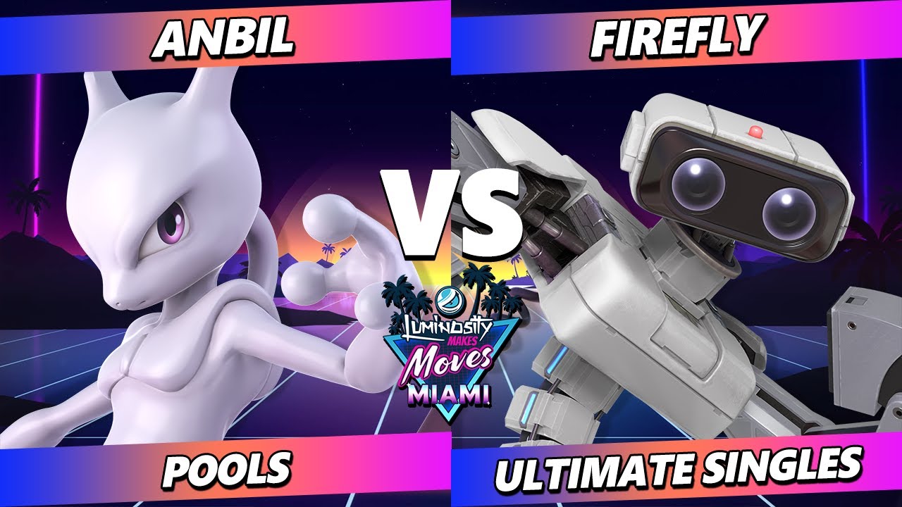 LMM Miami 2024 - Anbil (Mewtwo) Vs. Firefly (ROB) Smash Melee - SSBM