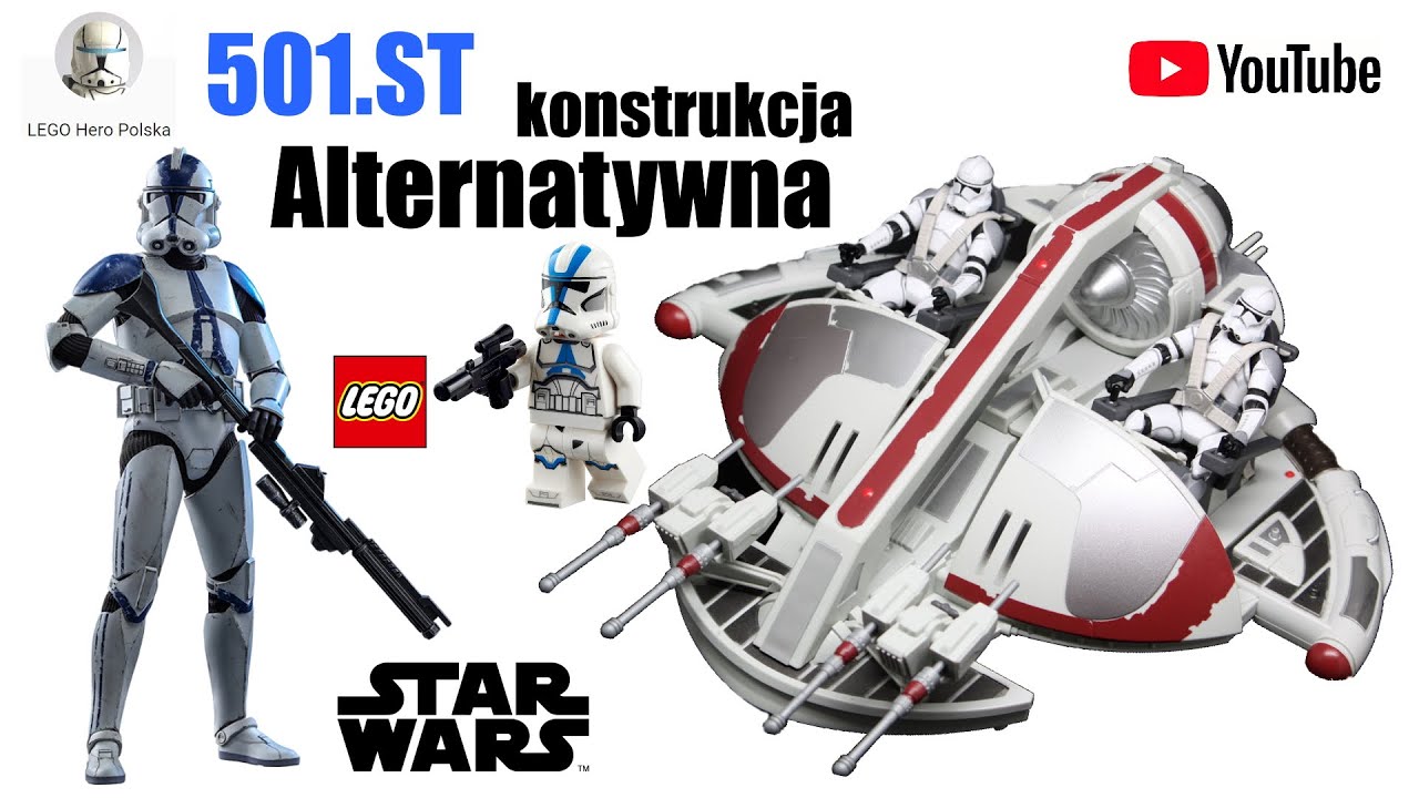 LEGO Star Wars 75280 Żołnieże klony z 501.LEGIONU - ALTERNATYWNA KONSTRUKCJA - LHP
