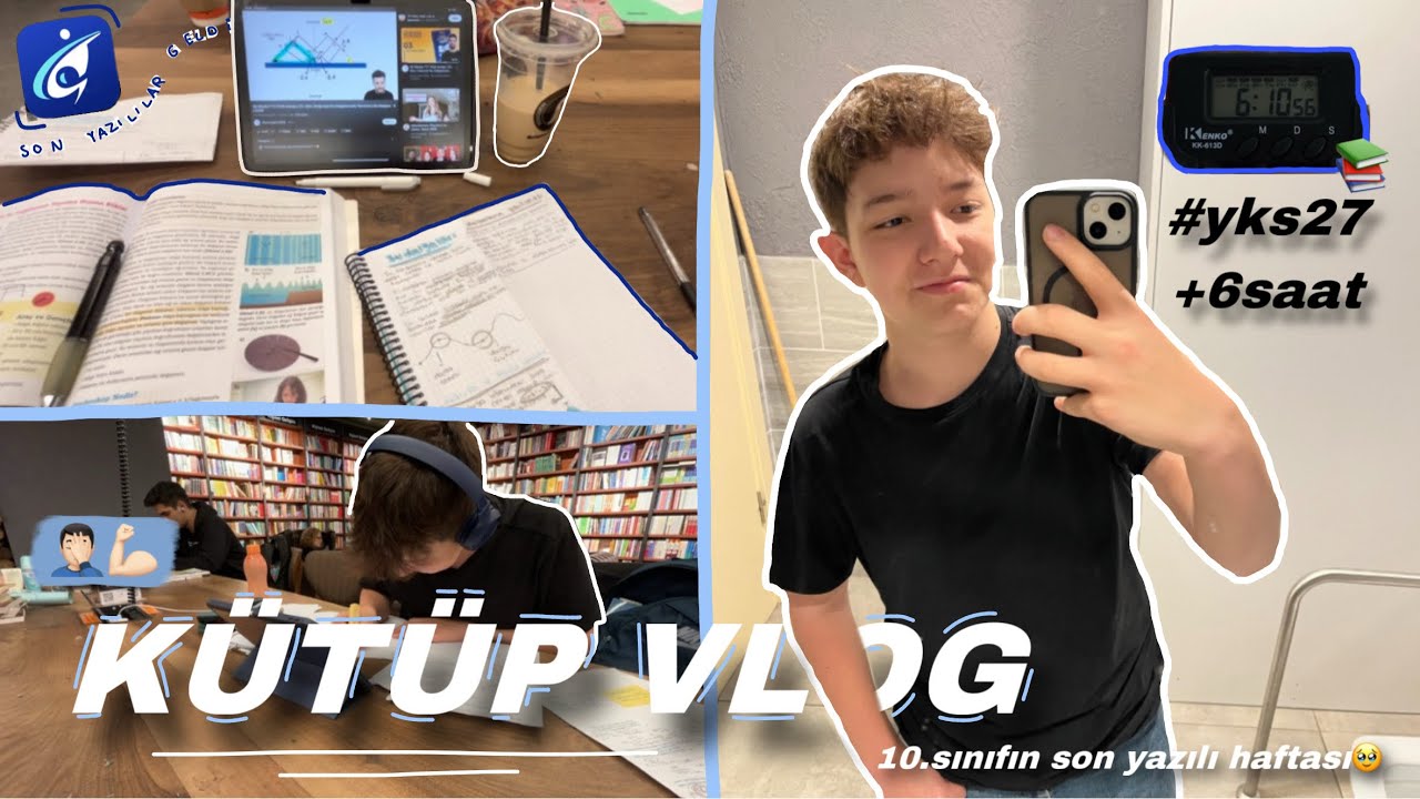 YAZILILAR GELDİ😨 +6 SAAT /son yazılı haftası🥹#yks25 #yks27 #studyvlog