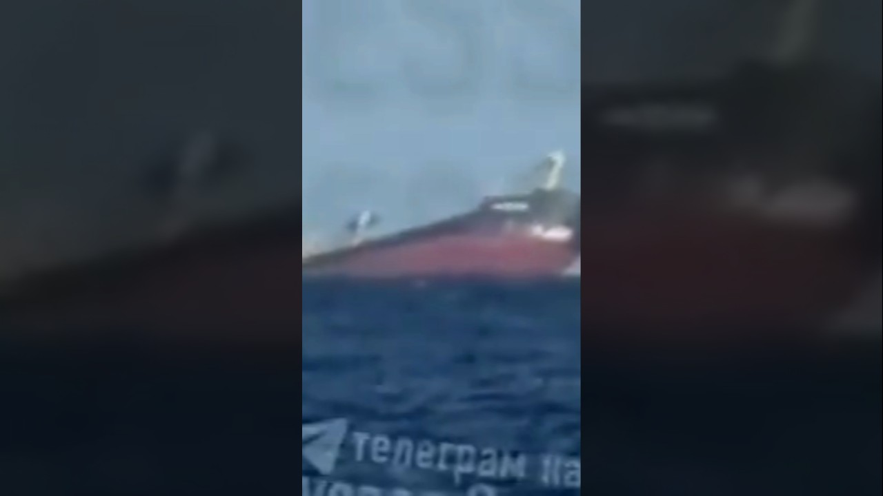 Odesa zagrożona katastrofą ekologiczną! 150 ton paliwa na zatopionym statku po ataku Rosji