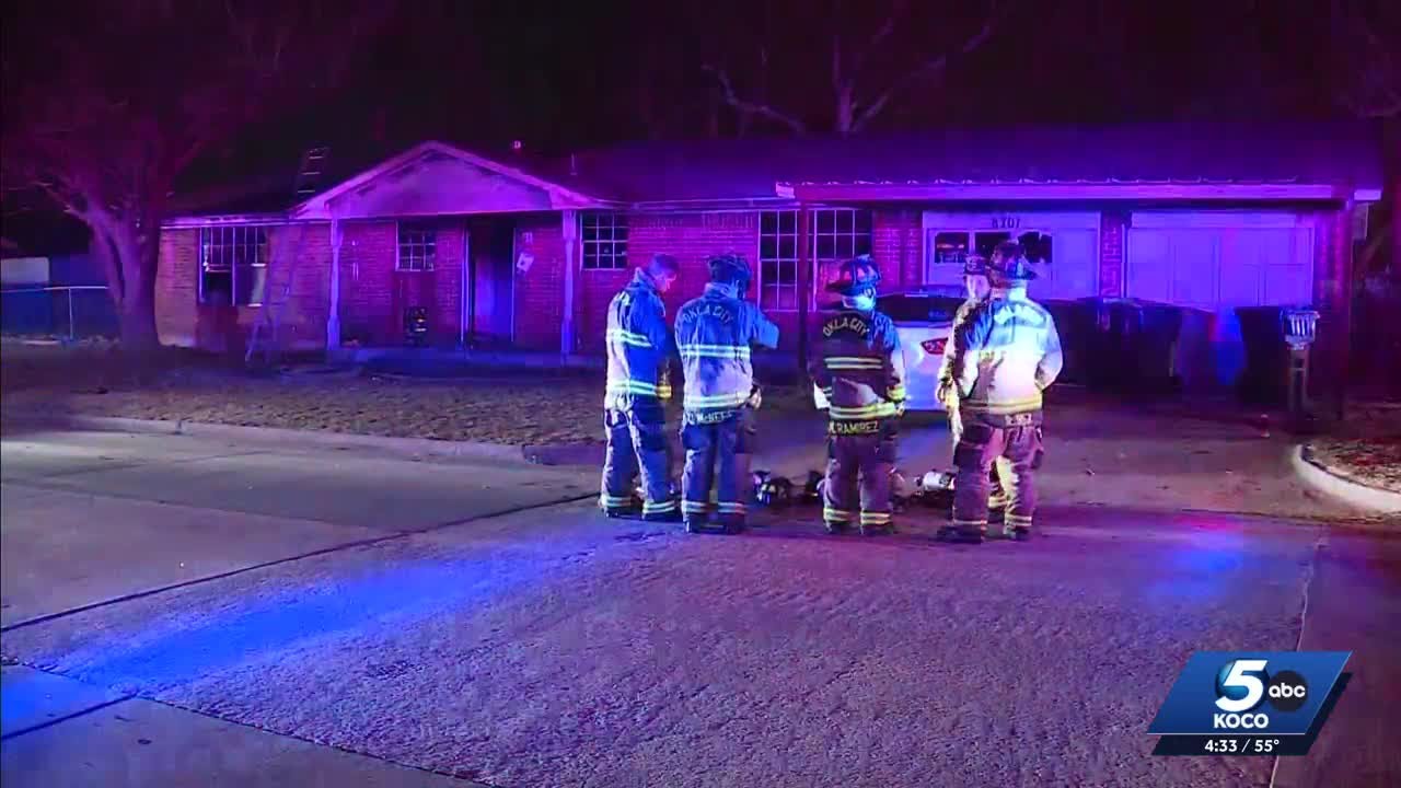 5 people escape to safety after fire breaks out at Oklahoma City home with 12 pets inside