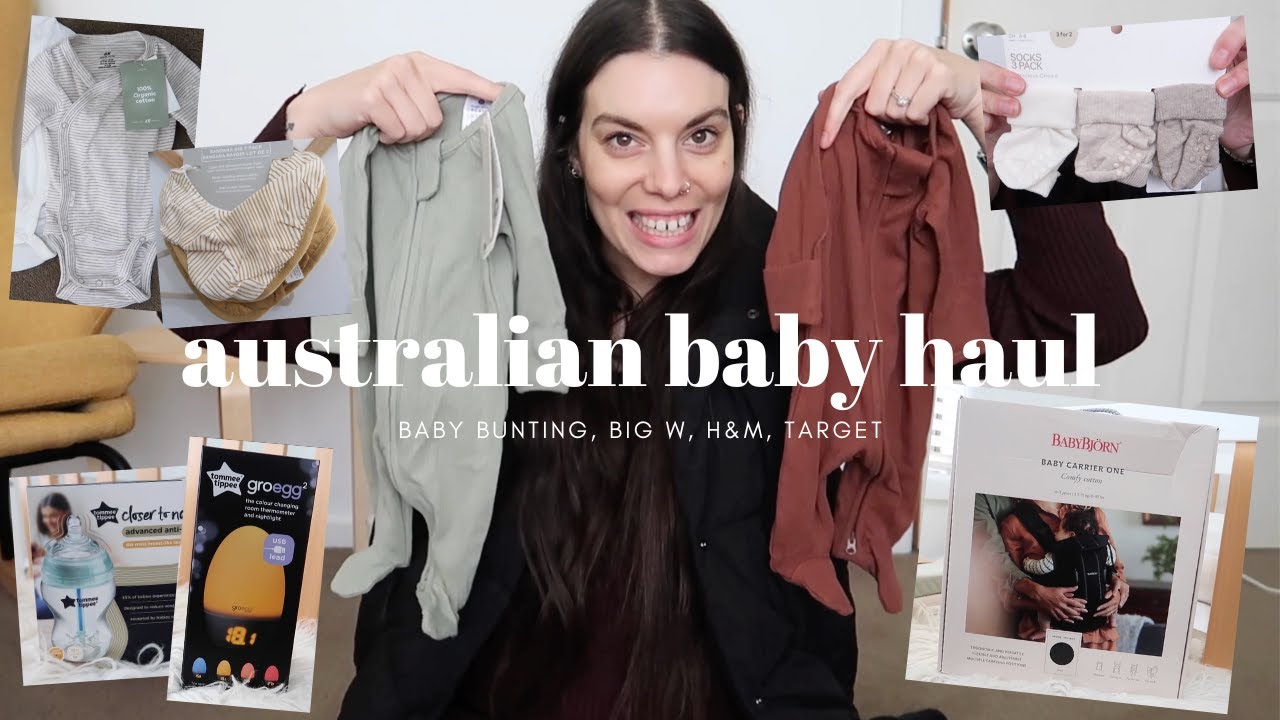 AUSTRALIAN BABY HAUL! Baby Bunting, Target, H&M + Big W