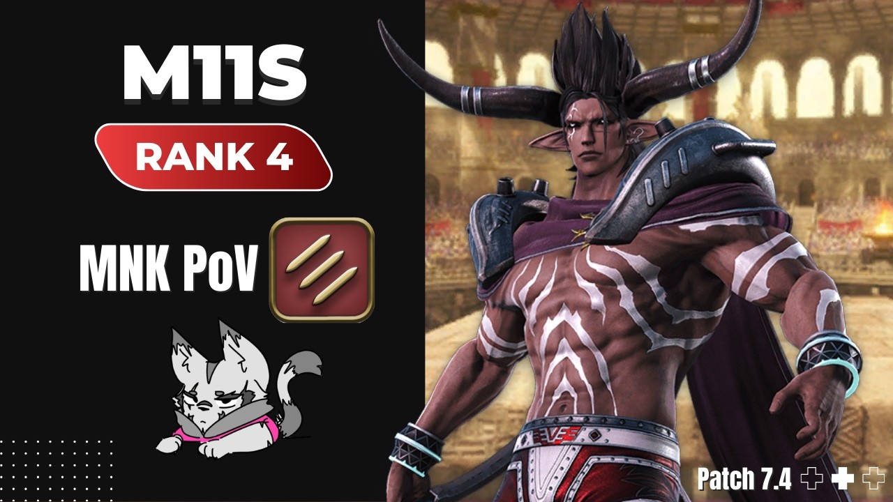 [FFXIV] M11S The Tyrant - Monk POV i790 - 43,584.3 rDPS (Rank 4) @ 10:32 Kill Time