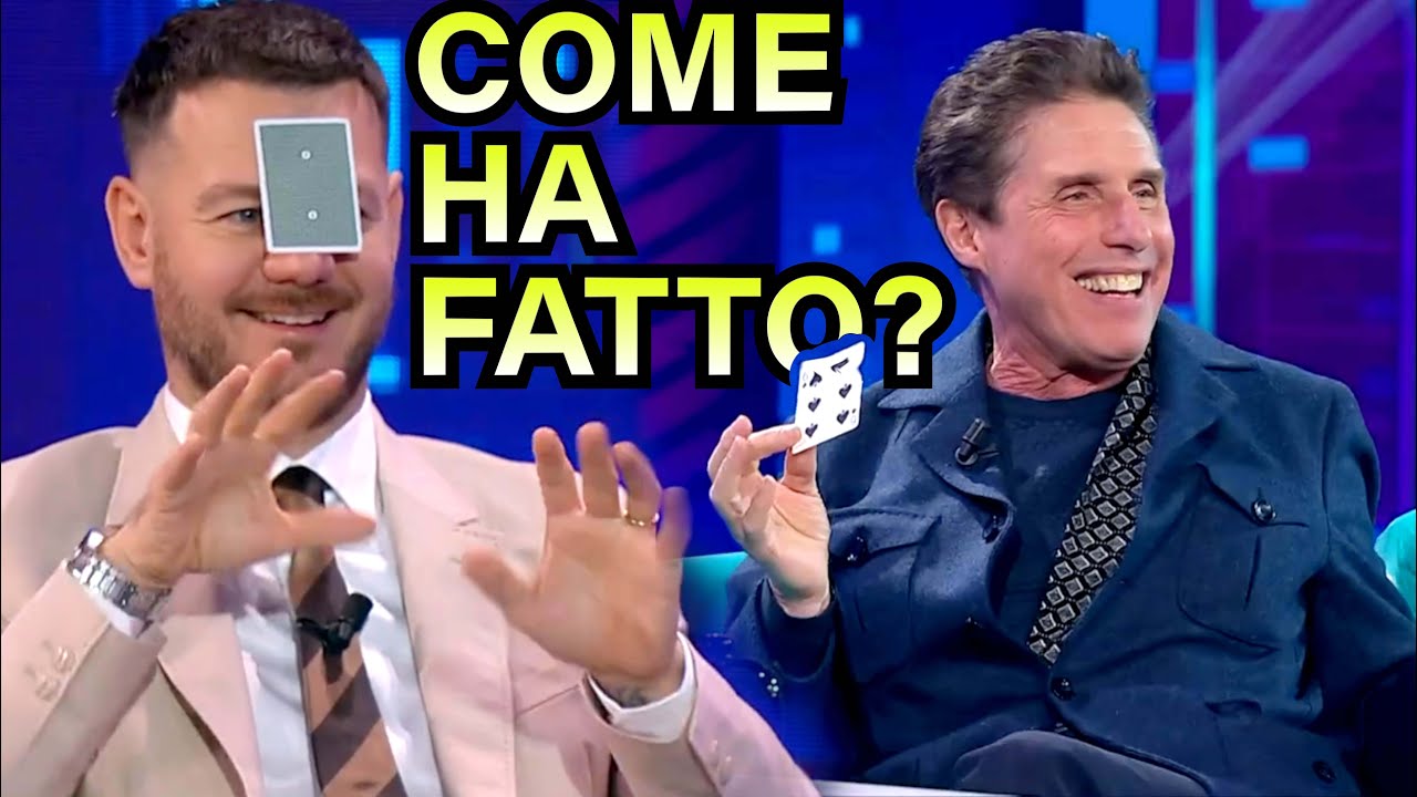 SPIEGAZIONE del GIOCO CON LE CARTE DI RAUL CREMONA a Stasera c'è Cattelan